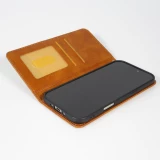 Coque iPhone 17 - Flip Géometrique brun clair