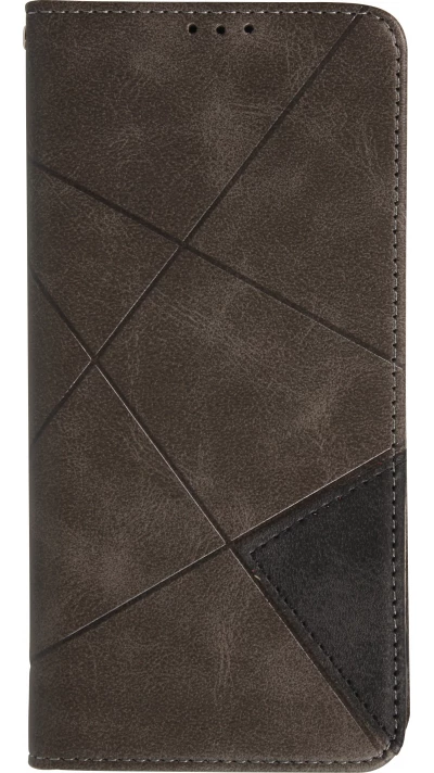 Coque iPhone 17 - Flip Géometrique - Gris