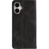Coque iPhone 17 - Flip Géometrique - Noir