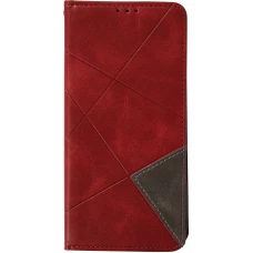 Coque iPhone 17 - Flip Géometrique - Rouge