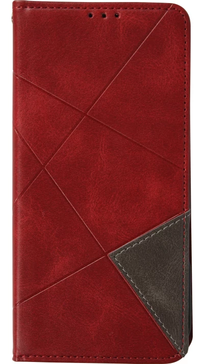 Coque iPhone 17 - Flip Géometrique - Rouge