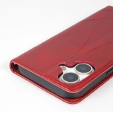 Coque iPhone 17 - Flip Géometrique - Rouge