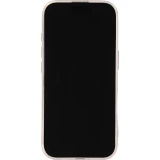 Coque iPhone 17 - Gel petit coeur transparent - Blanc