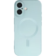 Coque iPhone 17 - Gel souple avec vitre de protection caméra MagSafe - Bleu