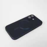 Coque iPhone 17 - Gel souple avec vitre de protection caméra MagSafe - Bleu foncé