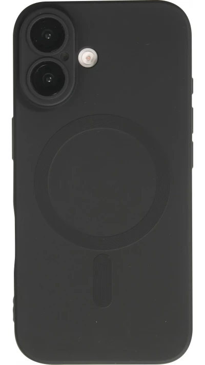 Coque iPhone 17 - Gel souple avec vitre de protection caméra MagSafe - Noir