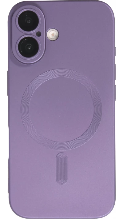 Coque iPhone 17 - Gel souple avec vitre de protection caméra MagSafe - Violet