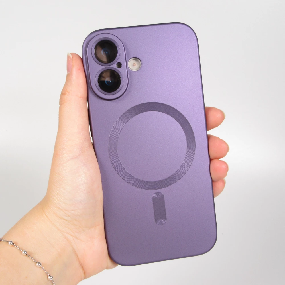 Coque iPhone 17 - Gel souple avec vitre de protection caméra MagSafe - Violet