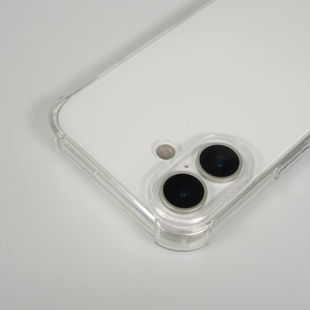 Coque iPhone 17 - Gel Transparent Silicone Bumper anti-choc avec protections pour coins