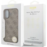 Coque iPhone 17 - Guess 4G charm protection élégante design raffiné accessoire tendance - Brun