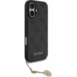 Coque iPhone 17 - Guess 4G charm protection élégante design raffiné accessoire tendance - Gris