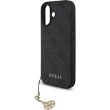 Coque iPhone 17 - Guess 4G charm protection élégante design raffiné accessoire tendance - Gris