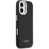 Coque iPhone 17 - Lacoste PU en cuir Champs Elysees MagSafe protection &eacute;l&eacute;gante et durable - Noir