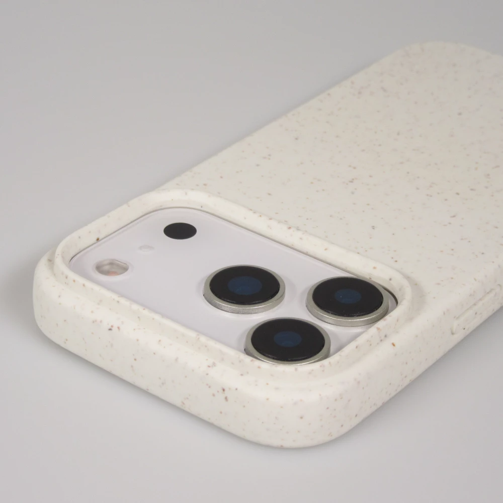 Coque iPhone 17 Pro - Bio Eco-Friendly biodégradable écologique nature - Blanc