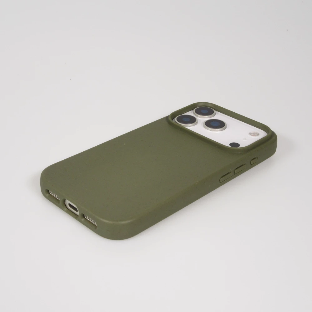 Coque iPhone 17 Pro - Bio Eco-Friendly biodégradable écologique nature - Vert foncé
