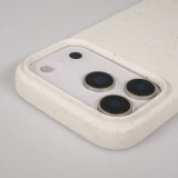 Coque iPhone 17 Pro Max - Bio Eco-Friendly nature avec cordon collier - Blanc