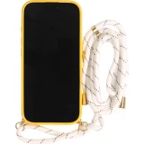 Coque iPhone 17 Pro Max - Bio Eco-Friendly nature avec cordon collier jaune