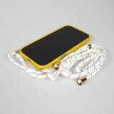 Coque iPhone 17 Pro Max - Bio Eco-Friendly nature avec cordon collier jaune