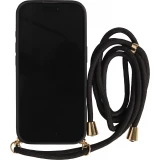 Coque iPhone 17 Pro Max - Bio Eco-Friendly nature avec cordon collier - Noir