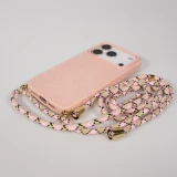 Coque iPhone 17 Pro - Bio Eco-Friendly nature avec cordon collier - Rose
