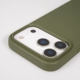 iPhone 17 Pro Case Hülle - Bio Eco-Friendly Vegan mit Handykette Necklace - Dunkelgrün