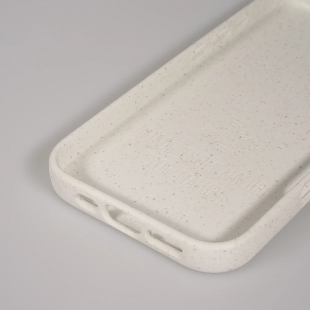 Coque iPhone 17 Pro - Bioka biodégradable et compostable Eco-Friendly - Blanc