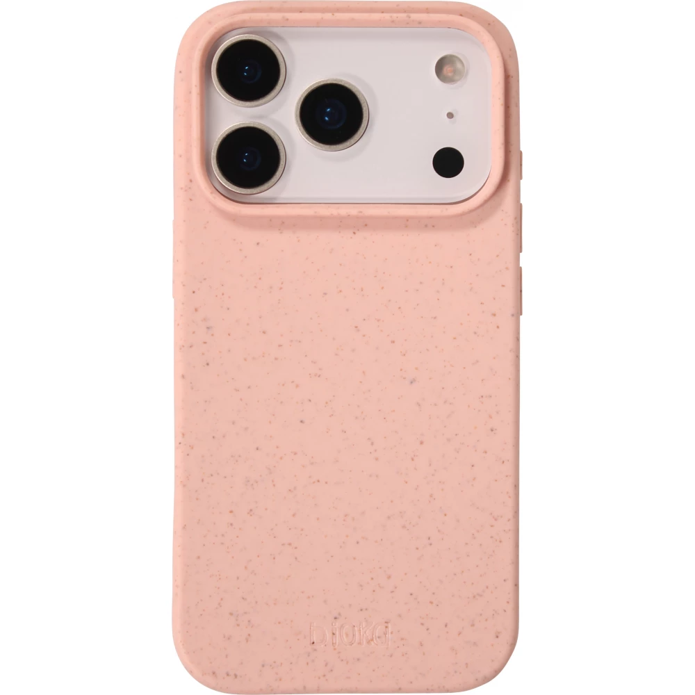 Coque iPhone 17 Pro - Bioka biodégradable et compostable Eco-Friendly - Rose