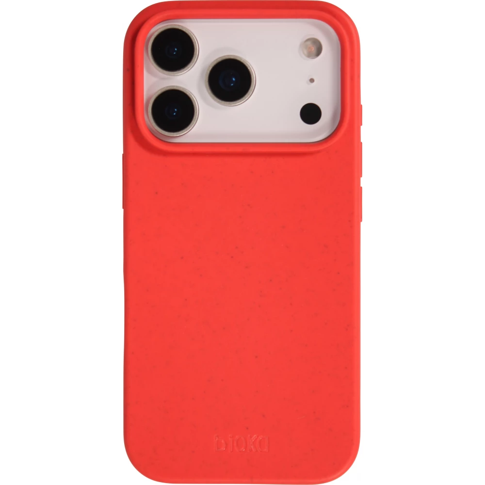Coque iPhone 17 Pro - Bioka biodégradable et compostable Eco-Friendly - Rouge