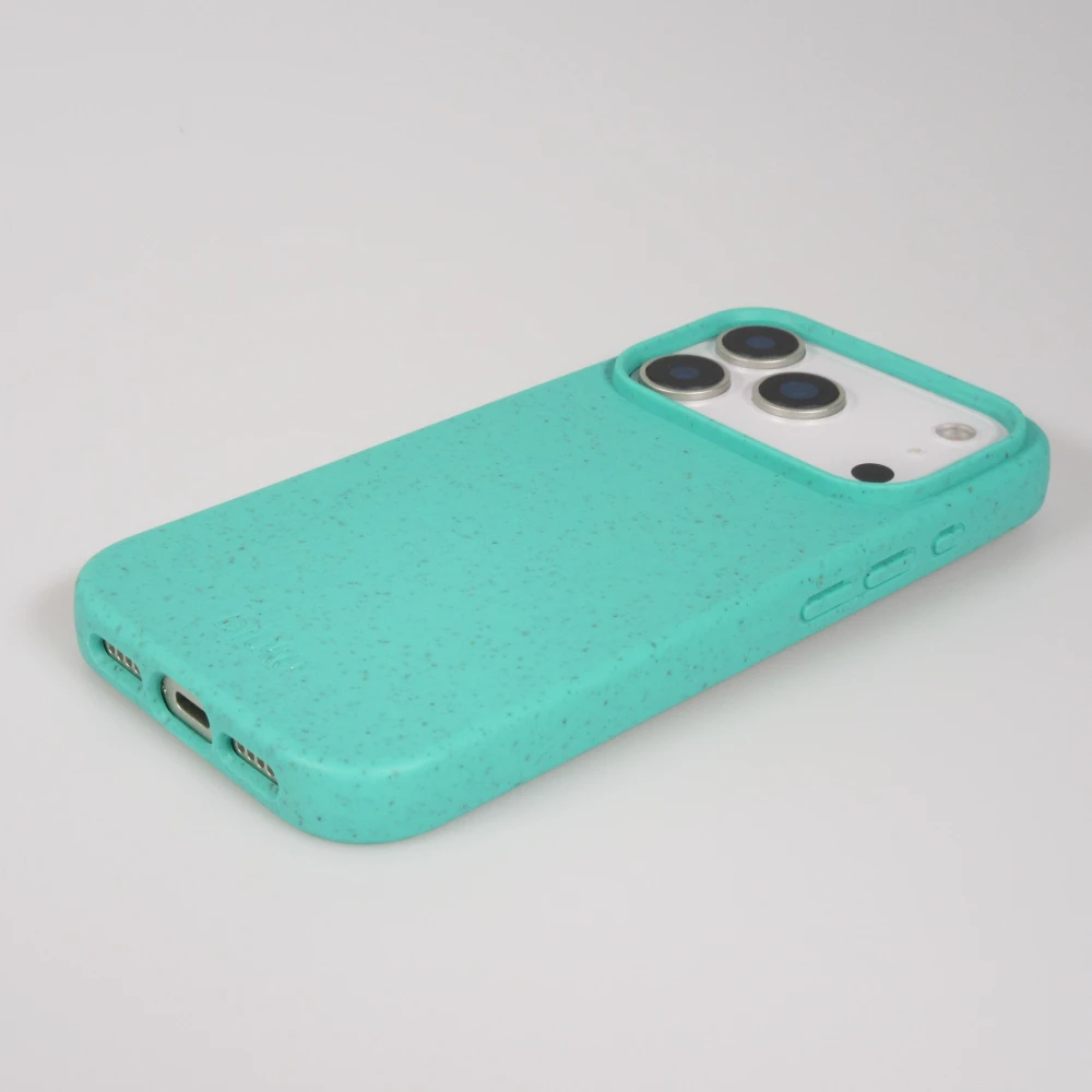 Coque iPhone 17 Pro - Bioka biodégradable et compostable Eco-Friendly - Turquoise