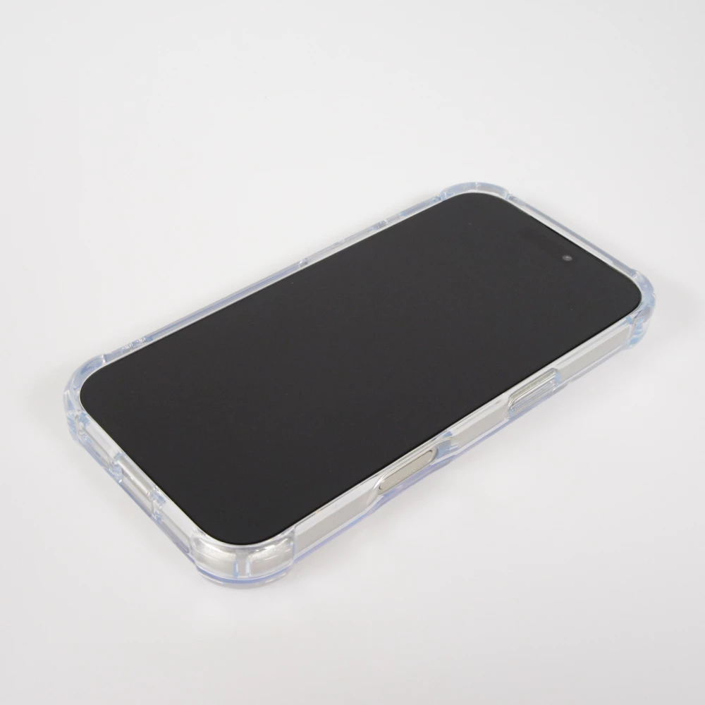 iPhone 17 Pro Max Case Hülle - Bumper Glass TPU Anti-Schock mit Acryl - Transparent