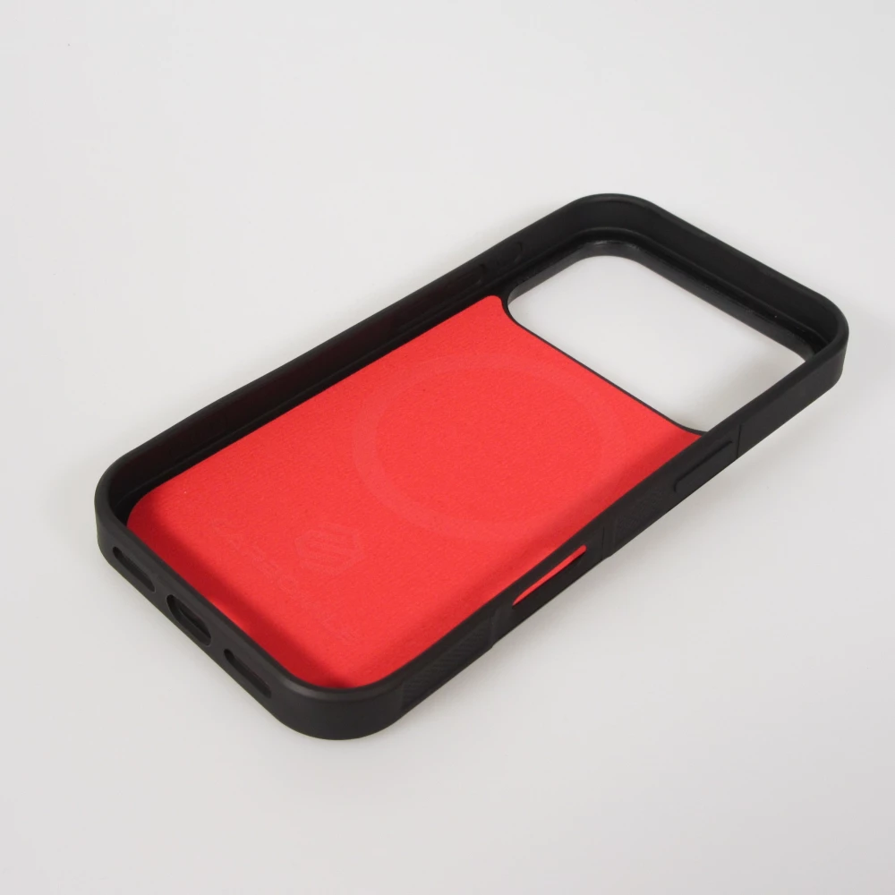 iPhone 17 Pro Case Hülle - Carbomile Schutzcase aus echtem Aramid Carbonfaser - Schwarz
