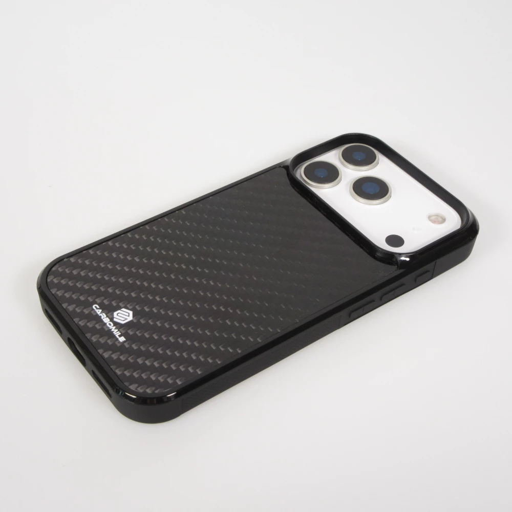 iPhone 17 Pro Case Hülle - Carbomile Carbon Fiber (Kompatibel mit MagSafe)