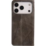 Hülle iPhone 17 Pro - Flip Geometrisch - Grau