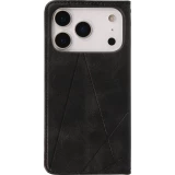 Hülle iPhone 17 Pro - Flip Geometrisch - Schwarz