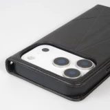 Hülle iPhone 17 Pro - Flip Geometrisch - Schwarz
