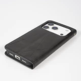 Hülle iPhone 17 Pro - Flip Geometrisch - Schwarz