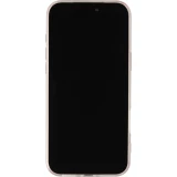 Coque iPhone 17 Pro - Gel petit coeur transparent - Blanc