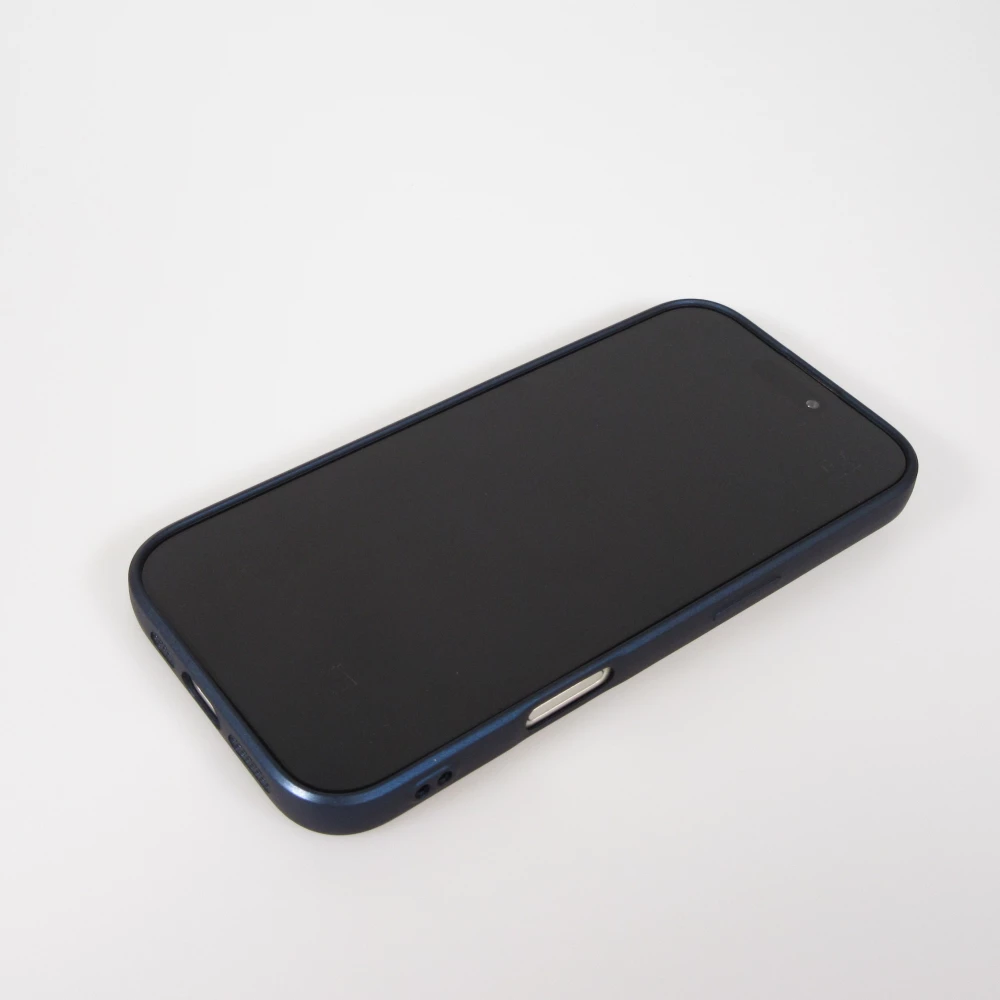 iPhone 17 Pro Max Case Hülle - Gummi weich mit Kameraschutzglas MagSafe - Dunkelblau