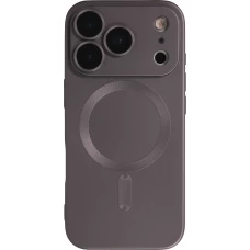 iPhone 17 Pro Max Case Hülle - Gummi weich mit Kameraschutzglas MagSafe - Dunkelgrau