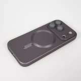 iPhone 17 Pro Max Case Hülle - Gummi weich mit Kameraschutzglas MagSafe - Dunkelgrau