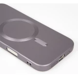 iPhone 17 Pro Max Case Hülle - Gummi weich mit Kameraschutzglas MagSafe - Dunkelgrau