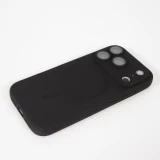 iPhone 17 Pro Max Case Hülle - Gummi weich mit Kameraschutzglas MagSafe - Schwarz