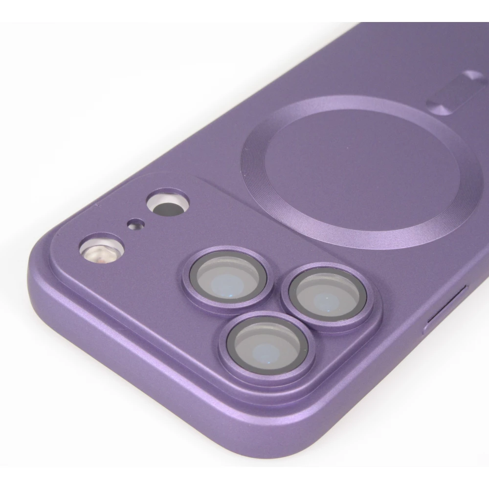 Coque iPhone 17 Pro Max - Gel souple avec vitre de protection caméra MagSafe - Violet