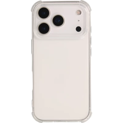 Coque iPhone 17 Pro Max - Gel Transparent Silicone Bumper anti-choc avec protections pour coins
