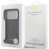 iPhone 17 Pro Case Hülle - Guess 4G Charm Elegante Schutz Raffiniertes Design Trendaccessoire - Grau