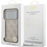Coque iPhone 17 Pro - Guess 4G charm protection élégante design raffiné accessoire tendance - Rose