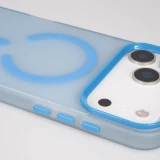 iPhone 17 Pro Max Case Hülle - Jelly Color Semi-transparent mit MagSafe - Orange - Blau