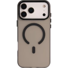 Coque iPhone 17 Pro Max - Jelly Color semi-transparent avec MagSafe - Noir