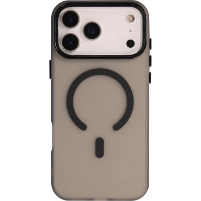 Coque iPhone 17 Pro Max - Jelly Color semi-transparent avec MagSafe - Noir