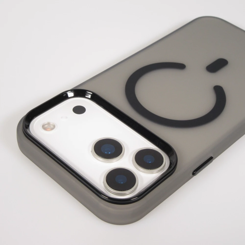 Coque iPhone 17 Pro Max - Jelly Color semi-transparent avec MagSafe - Noir